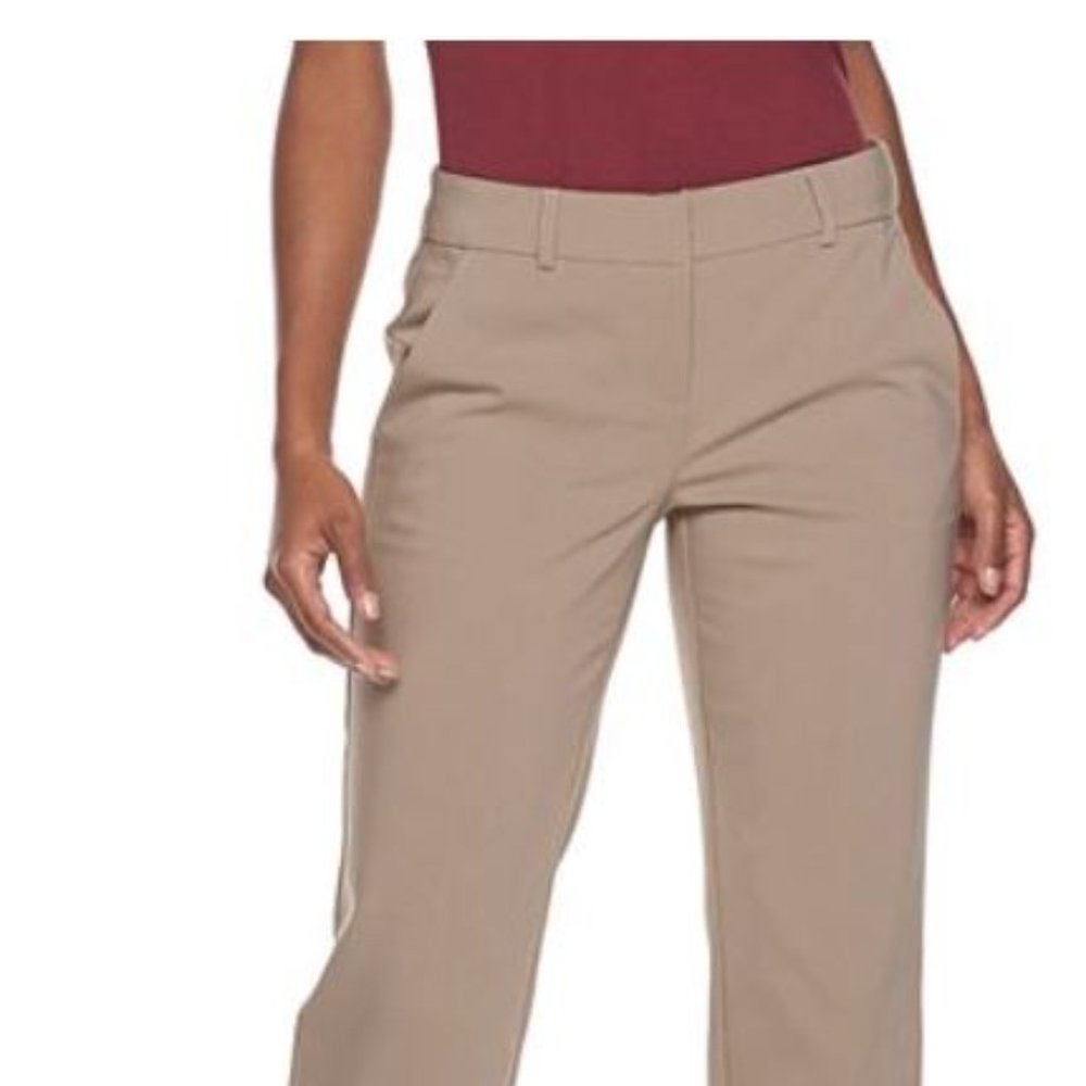 Apt. 9 Midrise Modern Fit Straight-Leg Dress Pants